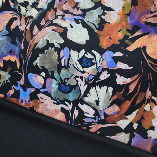 'roma garden' drapey viscose blend doubleknit, Oeko-Tex cert. .75 yds