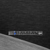 Italian sporty wool novelty knit - black/light heather gray 1.625 yd