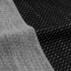 Italian sporty wool novelty knit - black/light heather gray .5 yds