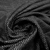 Italian sporty wool novelty knit - black/light heather gray 1.875 yd