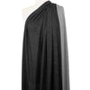 Italian sporty wool novelty knit - black/light heather gray 1.625 yd