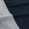 Italian sporty wool novelty knit - midnight/light heather gray 1.5 yd