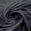 Italian sporty wool novelty knit - midnight/light heather gray 1.5 yd