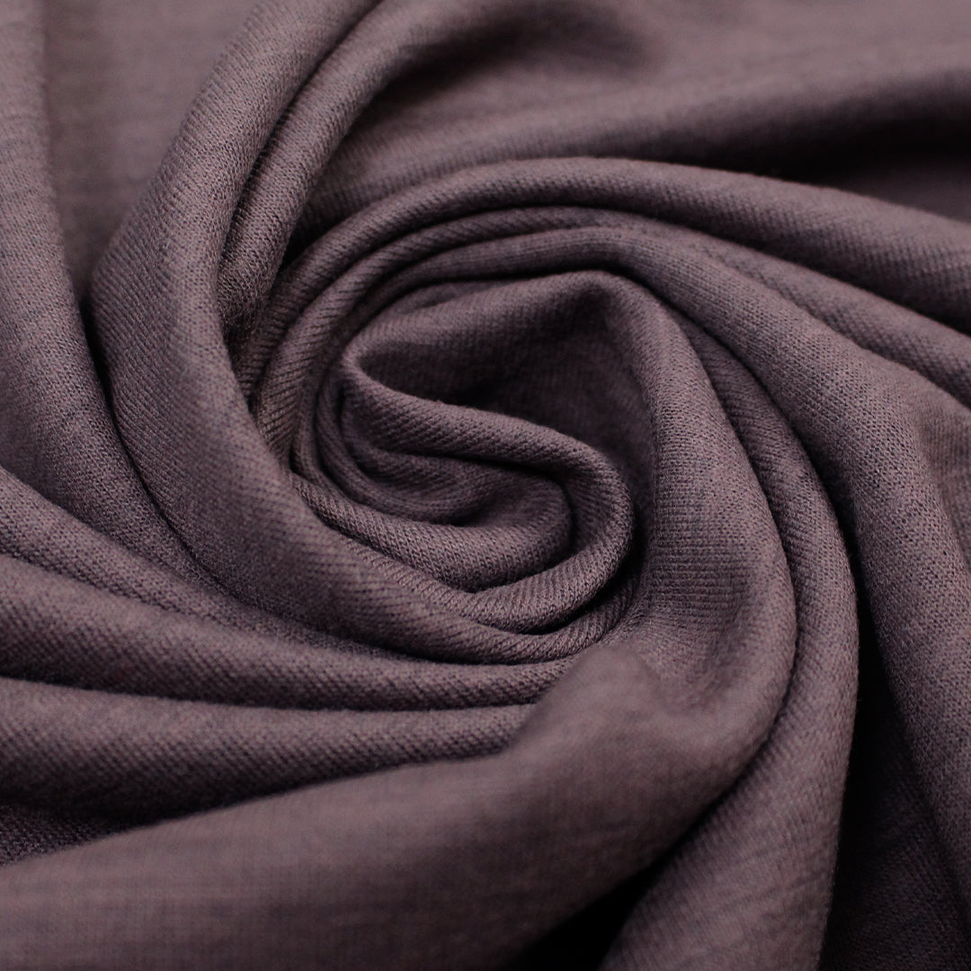 Ba1enciaga drapey wool/viscose blend doubleknit - dusky plum