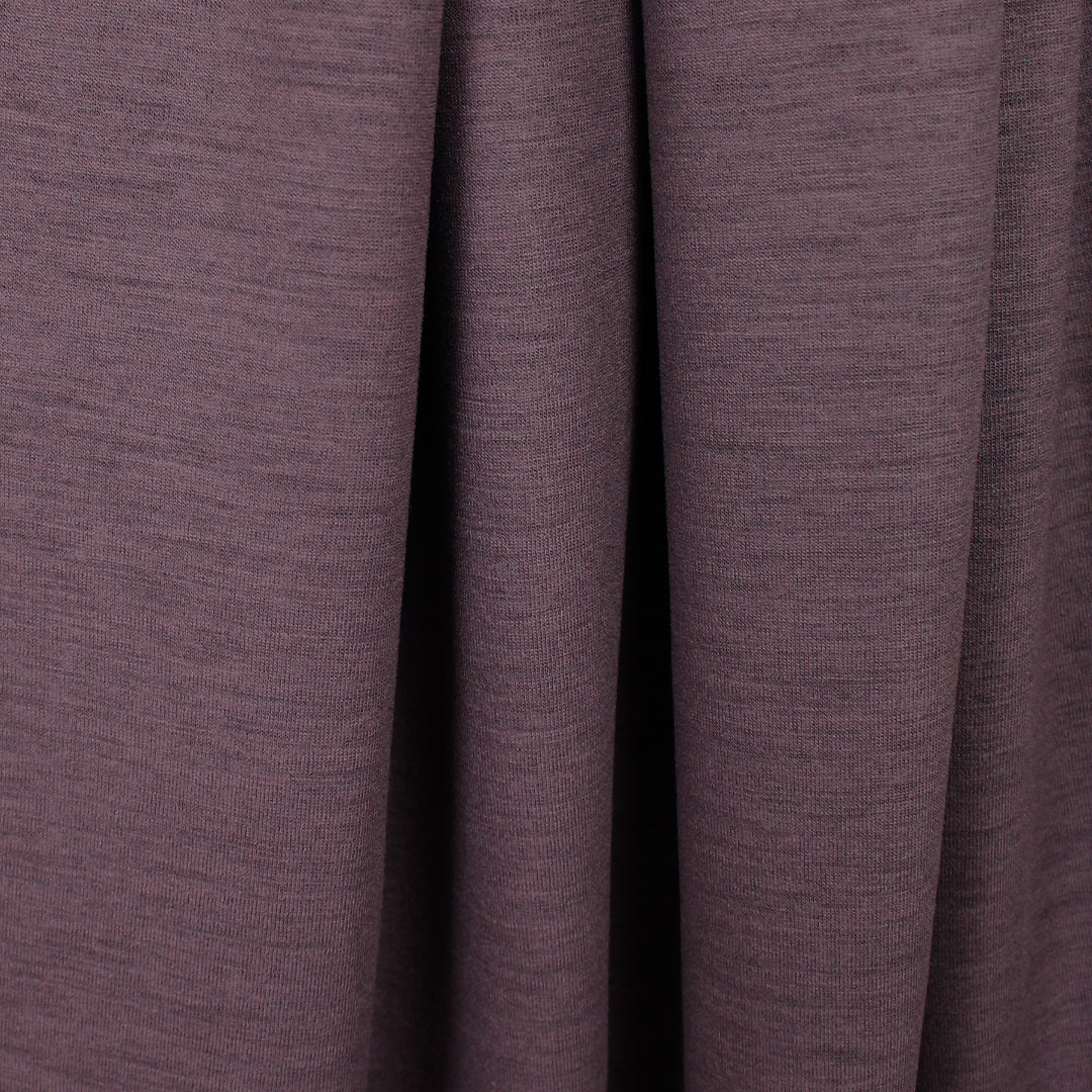 Ba1enciaga drapey wool/viscose blend doubleknit - dusky plum