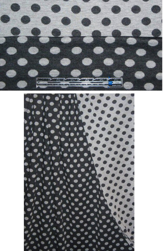 2-ply reversible dotty grays doubleknit