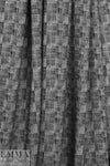 black/white 'mad plaid' doubleknit