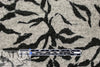 white tiger rayon blend sweater knit - off-black/dove grey 2.25 yd