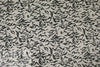 white tiger rayon blend sweater knit - off-black/dove grey 1.25 yd