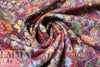 floral paisley rayon blend sweater knit - dusty plum 1.5 yd