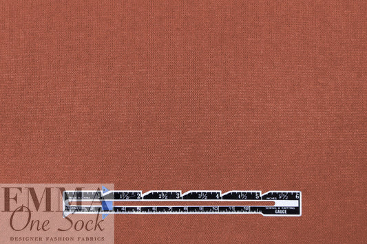 'beefy' stretch rayon blend sweater doubleknit Oeko-Tex cert.- cognac 1.875 yds