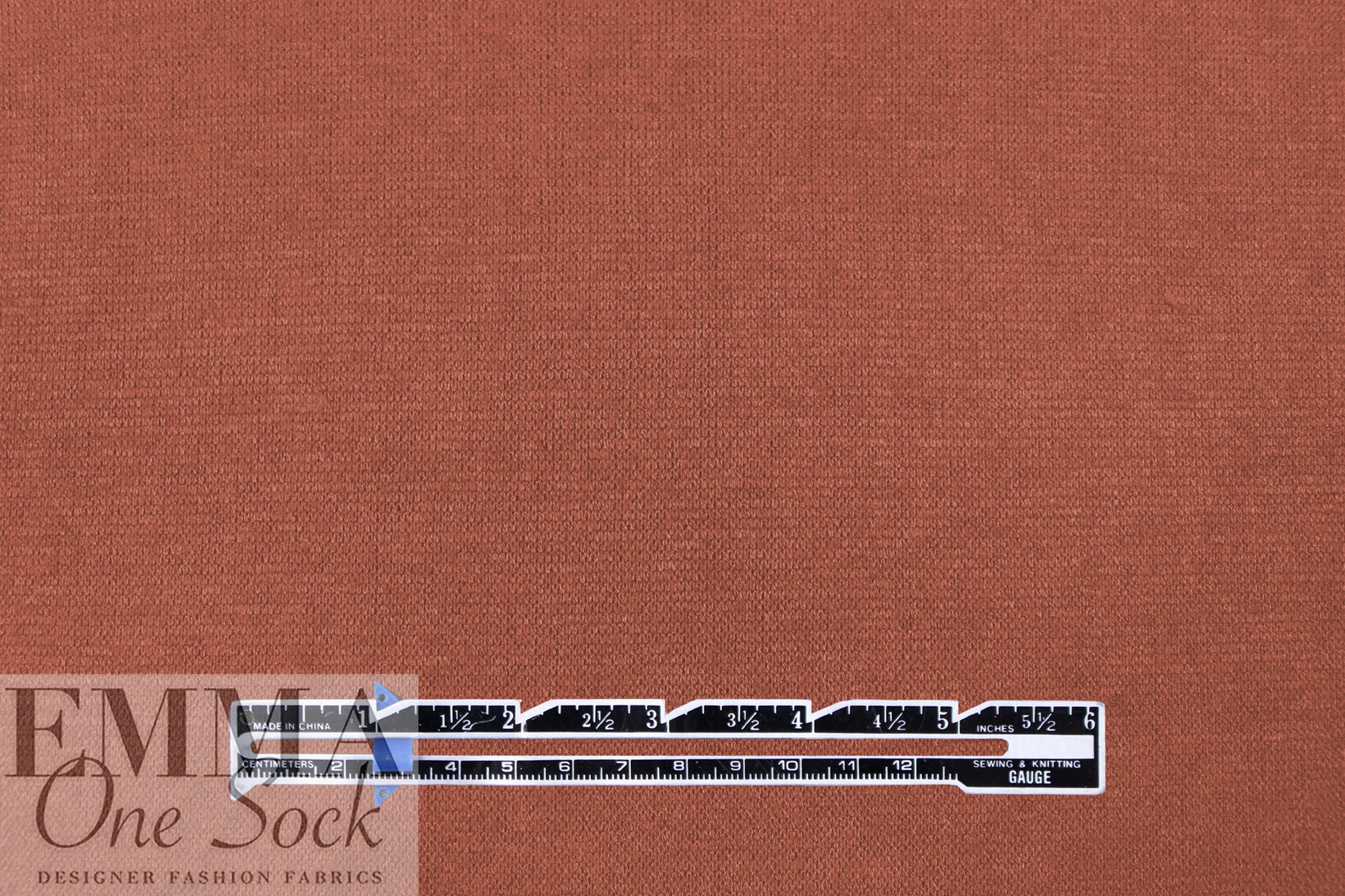 'beefy' stretch rayon blend sweater doubleknit Oeko-Tex cert.- cognac 1.66 yd
