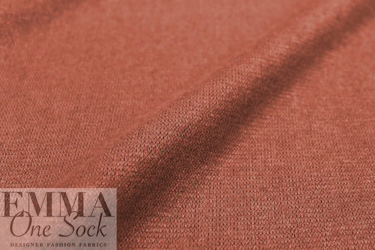 'beefy' stretch rayon blend sweater doubleknit Oeko-Tex cert.- cognac 1.875 yds