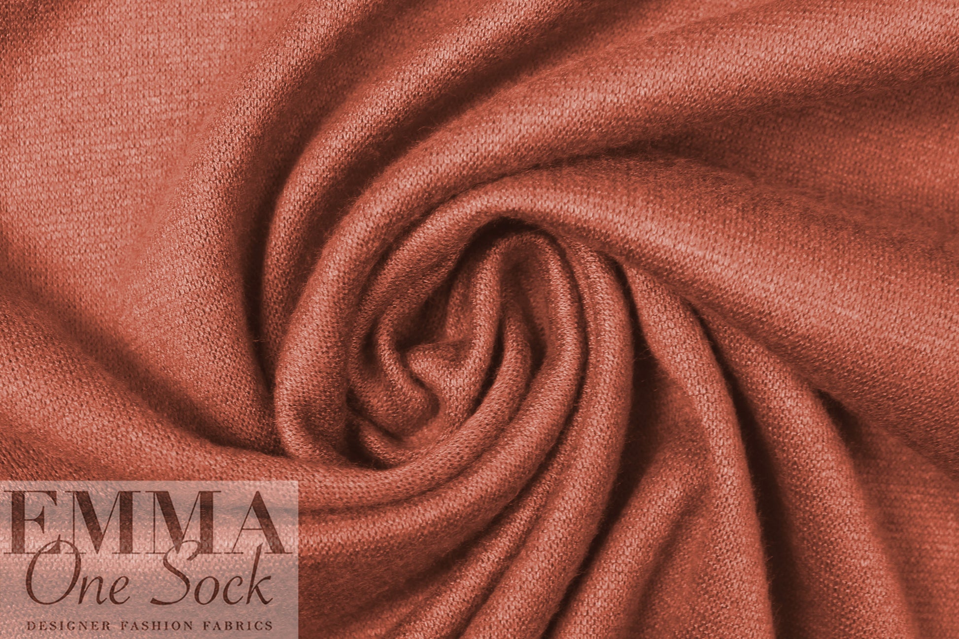 'beefy' stretch rayon blend sweater doubleknit Oeko-Tex cert.- cognac 1.66 yd