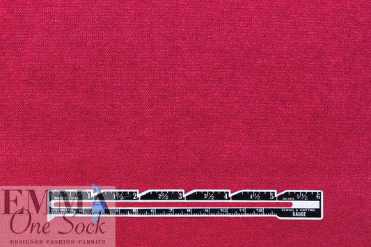 'beefy' rayon blend sweater doubleknit Oeko-Tex cert.- cerise 1.25 yds