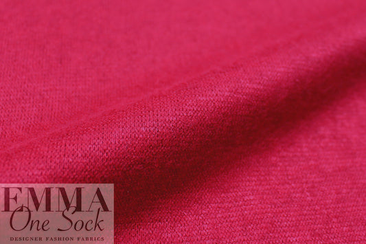 'beefy' rayon blend sweater doubleknit Oeko-Tex cert.- cerise 1.125 yds