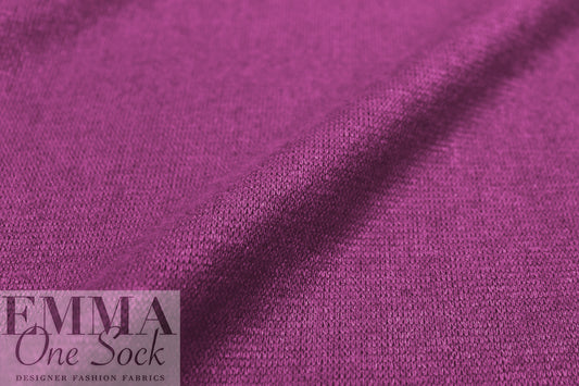'beefy' rayon blend sweater doubleknit Oeko-Tex cert.- plum
