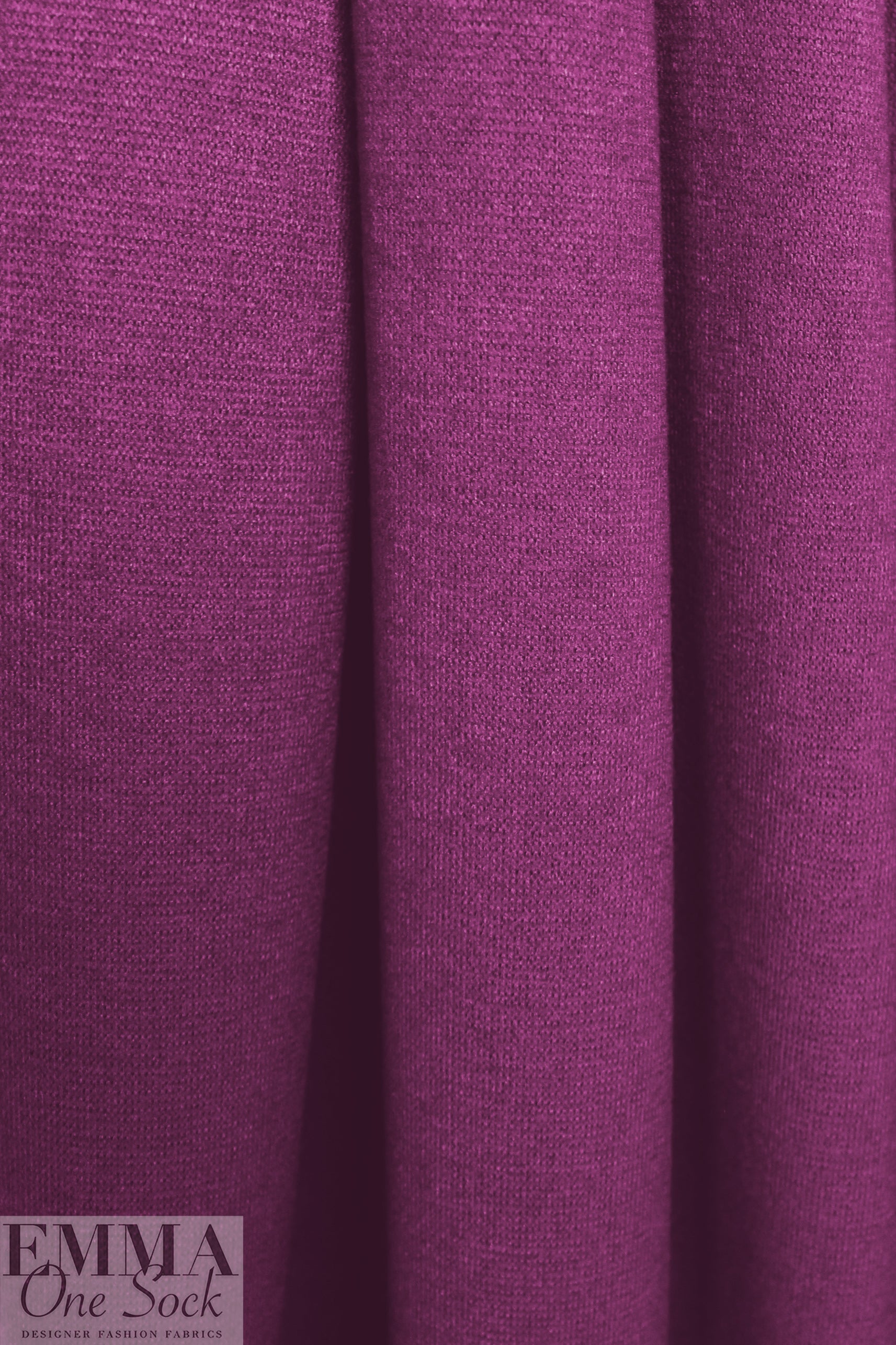 'beefy' rayon blend sweater doubleknit Oeko-Tex cert.- plum 1.75 yds