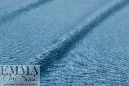 'beefy' rayon blend sweater doubleknit Oeko-Tex cert.- dusty blue 1.625 yds
