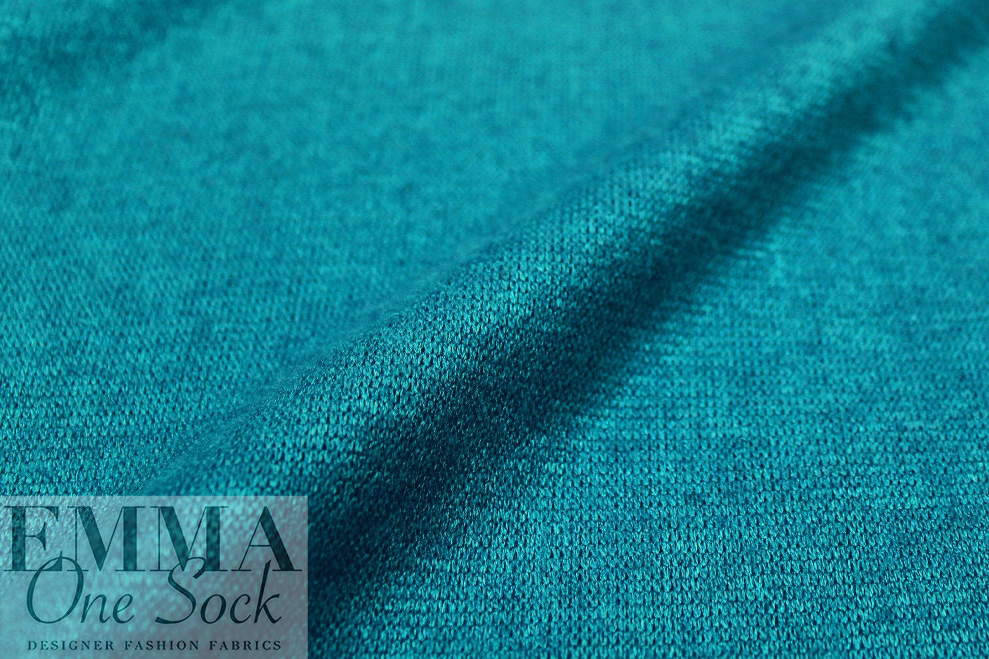 'beefy' stretch rayon blend sweater doubleknit Oeko-Tex cert.- teal 1.25 yds