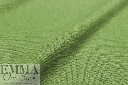'beefy' stretch rayon blend sweater doubleknit Oeko-Tex cert.- moss green 2.75 yd