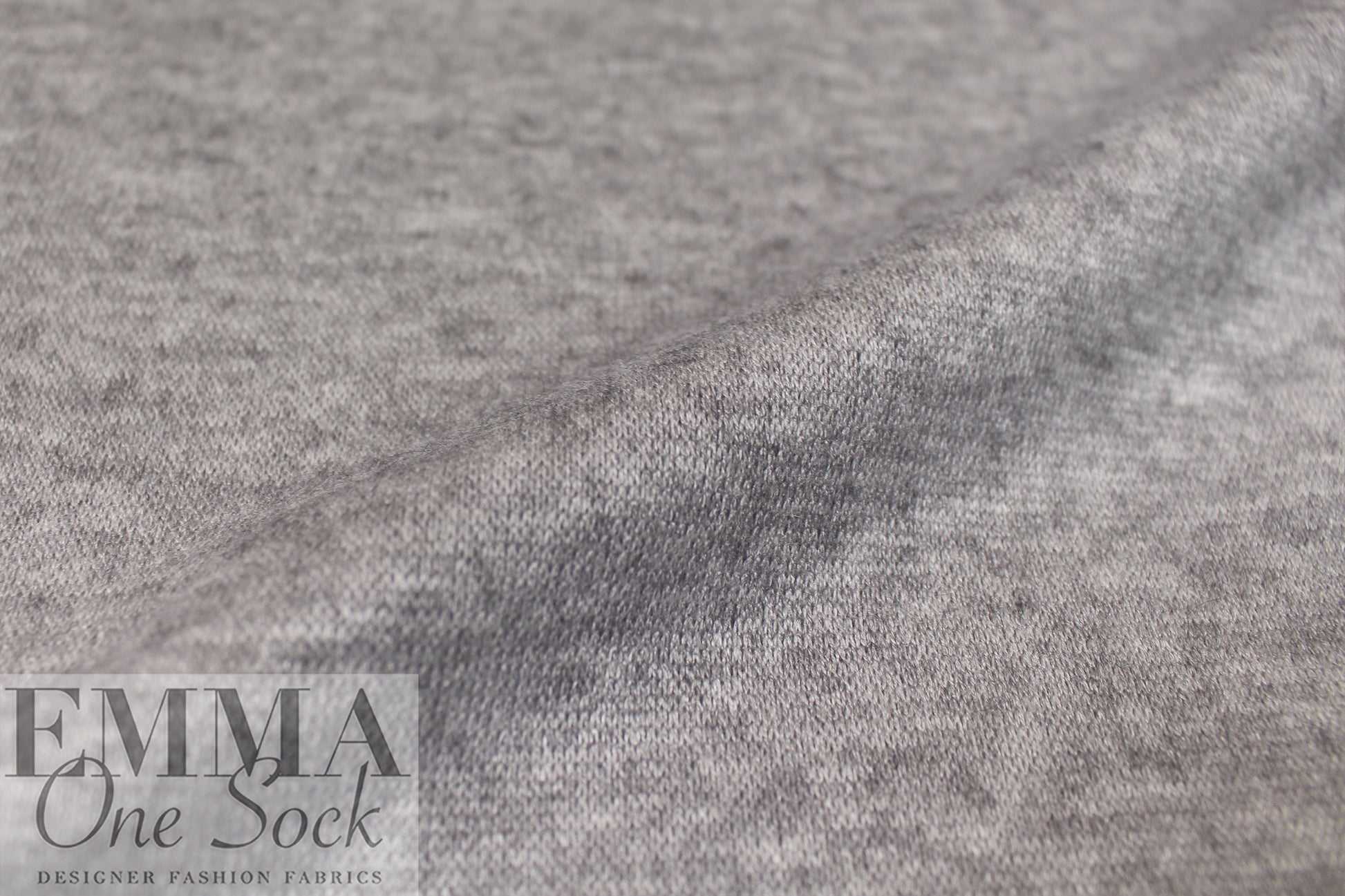 'beefy' stretch rayon blend sweater doubleknit Oeko-Tex cert.- heather grey .875 yds