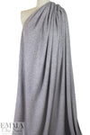 'beefy' stretch rayon blend sweater doubleknit Oeko-Tex cert.- heather grey .875 yds