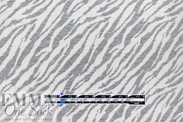 big cat stripes Oeko-tex certified doubleknit - grey/soft white 2.25 yds