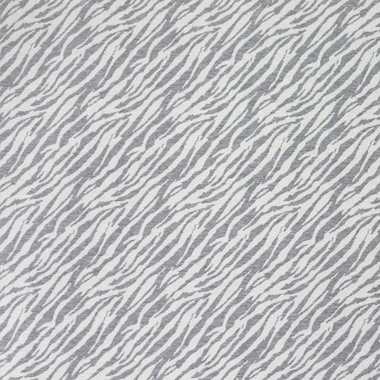 big cat stripes Oeko-tex certified doubleknit - grey/soft white 1.75 yd