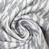 big cat stripes Oeko-tex certified doubleknit - grey/soft white 1.75 yd