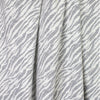 big cat stripes Oeko-tex certified doubleknit - grey/soft white .75 yds