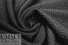 zig zag Oeko-tex certified novelty doubleknit - jet black 1.4 yds
