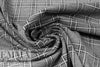 Black/white windowpane plaid Oeko-tex certified doubleknit 1.875 yd