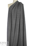 Black/white windowpane plaid Oeko-tex certified doubleknit .5 yds
