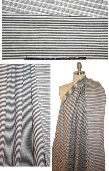 St. John cotton blend doubleknit stripe 1.375 yd