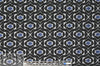NY designer jacquard doubleknit - blue/black graphic