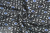 NY designer jacquard doubleknit - blue/black graphic