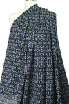 NY designer jacquard doubleknit - blue/black graphic 1.625 yd