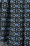 NY designer jacquard doubleknit - blue/black graphic