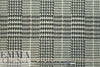 Italian yarn dyed glen plaid doubleknit - black/ecru/nutmeg
