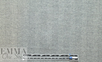 NY designer chevron doubleknit - gray/cream