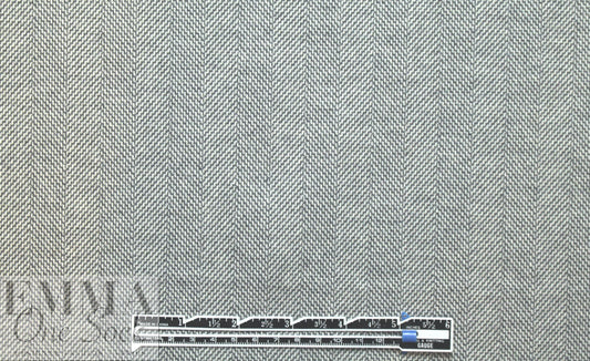NY designer chevron doubleknit - gray/cream