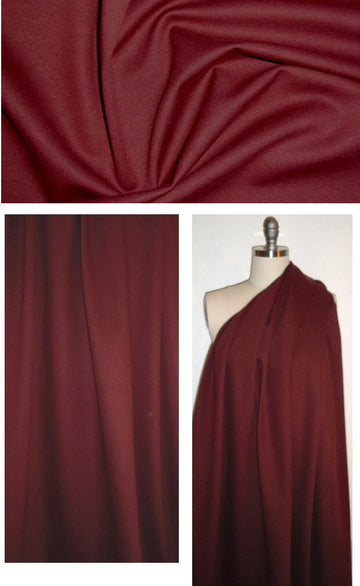 DKNY 4-way stretch cotton blend ponte - brick 1.6 yd