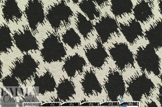 famous designer jacquard doubleknit - black/pewter