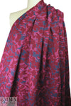 famous designer jacquard doubleknit - wine/navy