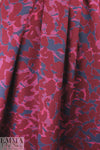 famous designer jacquard doubleknit - wine/navy