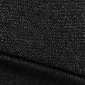 Italian viscose blend sweater doubleknit - sparkly black .625 yds