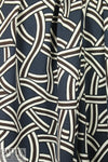 Italian designer textured knit - interlocking graphic
