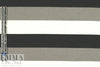 Italian black/white/taupey gray striped ponte knit 1.125 yds