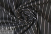 Italian yarn-dyed black/white pinstripe doubleknit 1.66 yd